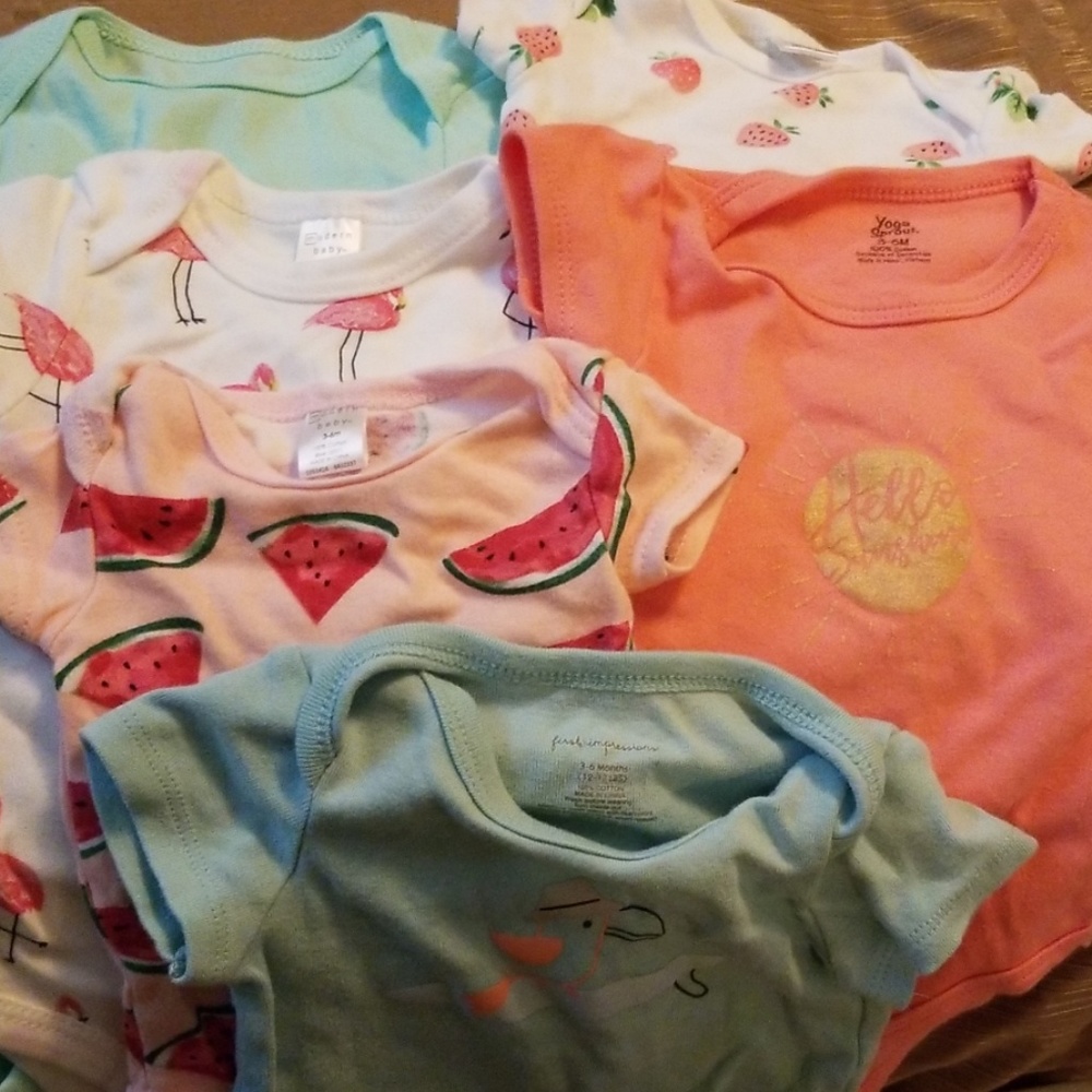 6 summer onsies